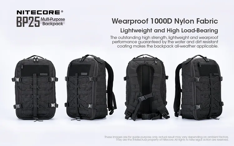 NITECORE многоцелевой подсумок 600D полиэстер ткань Повседневная посылка сумка для пикника NUP30 NU20 NU10 BP20 BP25 NEB30 NEB20