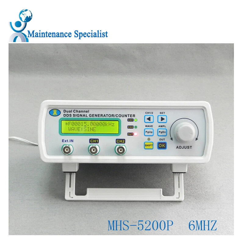 MHS 5200P power High Precision Digital Dual channel DDS Signal Generator Arbitrary waveform