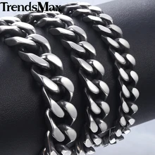 Для Мужчин's браслет БРОНЗА КУБИНСКИЙ звено цепи Нержавеющая сталь браслет мужской кожаный браслет ювелирные изделия; ; Прямая поставка; 8/10/12 мм KKBM148