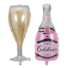 

BPParty decorations Birthday Best Sellers New Pattern Wine The Wine Bottle Aluminum Balloon Festival Decoration Balloon JJ-QQ15