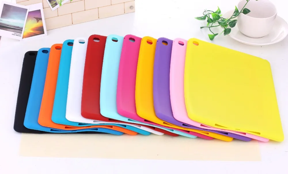 

Candy Color Soft Jelly Silicone Rubber TPU Case For iPad Air Air2 Gel Case Skin Shell Protective Back Cover For iPad 5 6