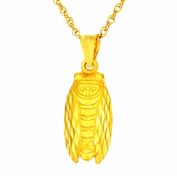 Подвеска Цикада Мужская золотая желтое золото 999 пробы 24 к 3 8 г|pendant 24k gold|pendant gold