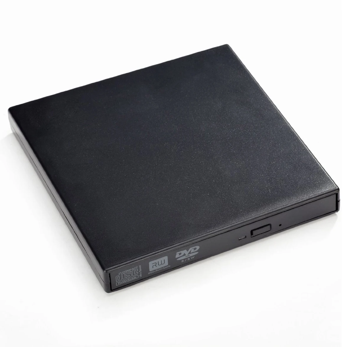 Portable Slim External USB DVDROM DVDRW Burner Writer Optical Drive For Laptop Netbook Notebook PC Black