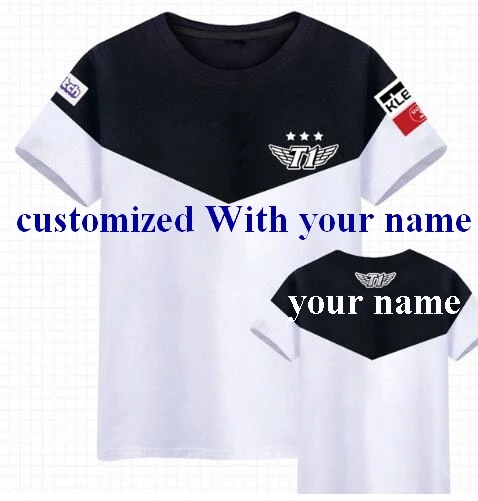 

faker bang SKT T1 T-shirt LCK Spring Champions Team Jersey SKTT1 T-shirt Men Faker Peanut Bang Wolf SKT1 Shirt Game Tees Shirt