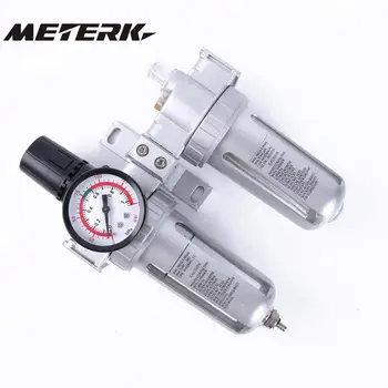 

Pneumatic Pressure Air Filter Regulator Lubricator Moisture Water Trap Cleaner Oil-water Separator