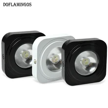 5W Ultrathin Square free drive COB Led Panel Light Surface Mounted Downlight lighting Led ceiling down 110V/220V Black White