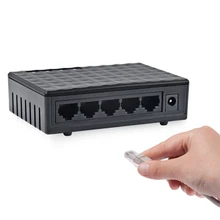 Мини 5 Порты и разъёмы 10/100 Мбит/с сетевой коммутатор концентратор Fast Ethernet LAN Ethernet сетевой Настольный коммутаторы адаптер