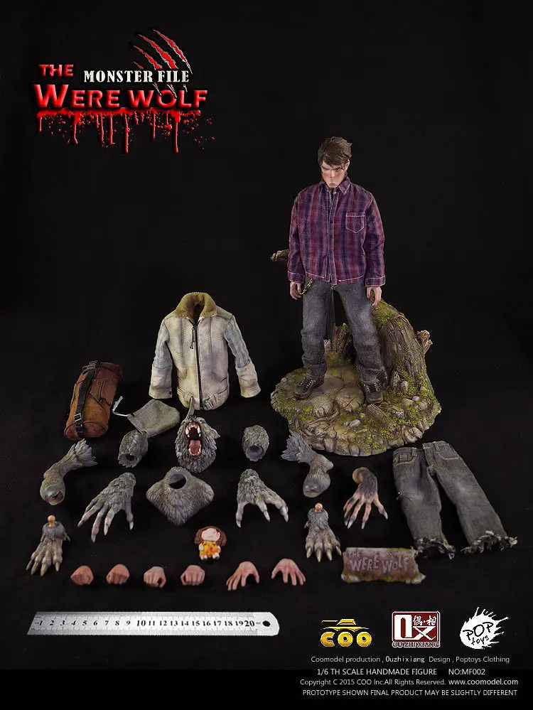 COO модель X Ouzhixiang Монстр файл серии 1:6 были волк фигура CM MF002|Игровые фигурки и