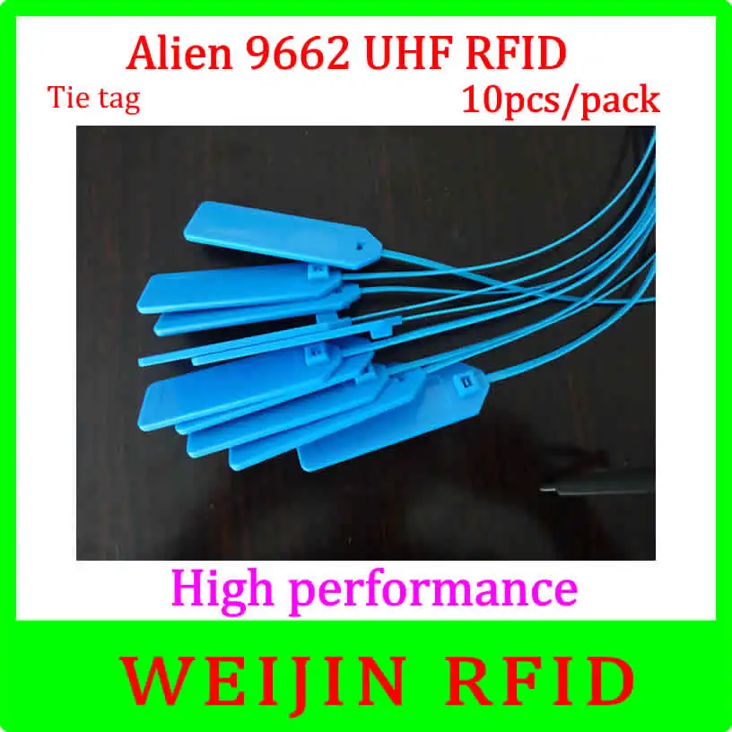 

UHF RFID tape lable Alien authoried 9662 860-960MHZ 10 pcs per pack Alien Higgs3 915M EPC long distance free shipping