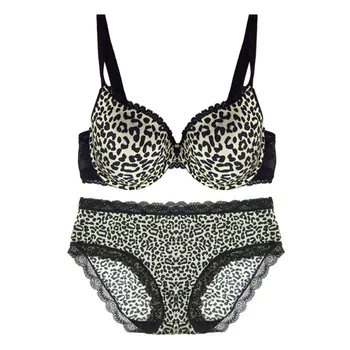 

New Arrive Bra Set Flower And Lace Decoration Outfit Nice Dot And Leopard Perfume Suit NO.2118B