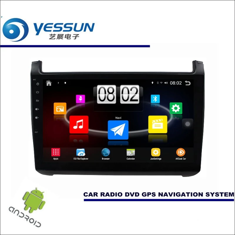 YESSUN автомобильный Android плеер мультимедиа для Volkswagen VW POLO/Vento 6R-Радио Стерео gps Nav Navi(без CD DVD) 10," HD экран