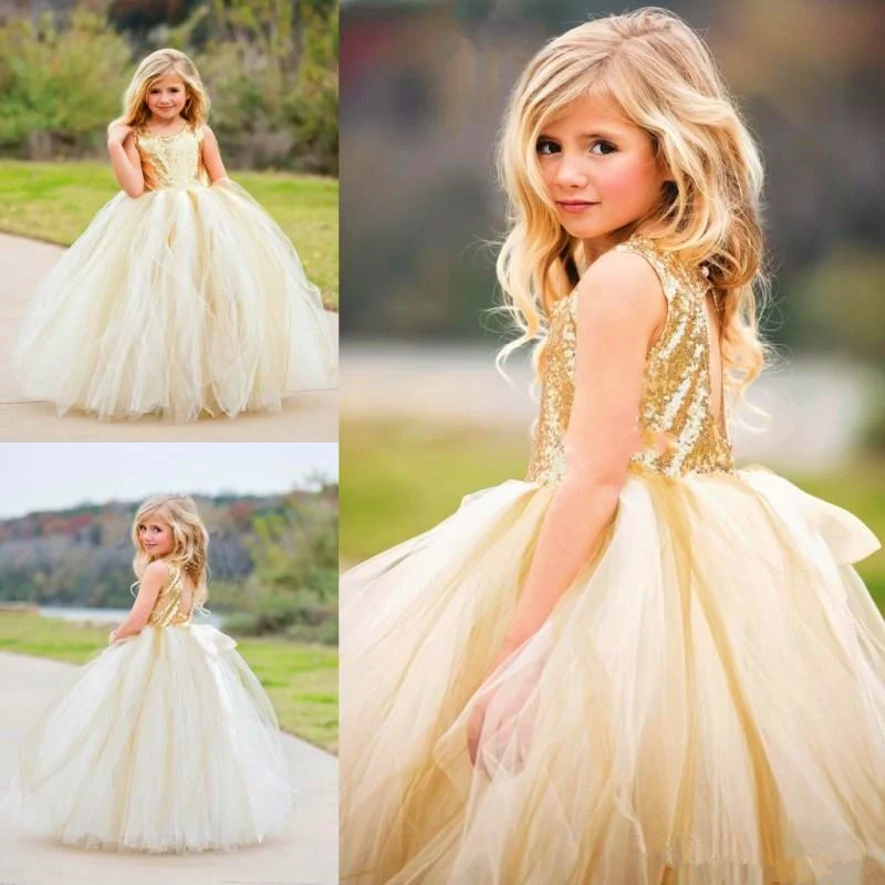 

sleeveless Flower Girl Dresses First Communion Dresses Kids Gown Pageant Dresses