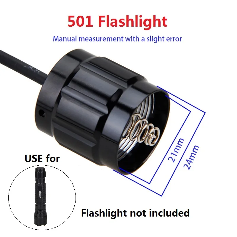 Pressure Switch Controller for 501 Flashlight Torch Light Rat Tail Switch