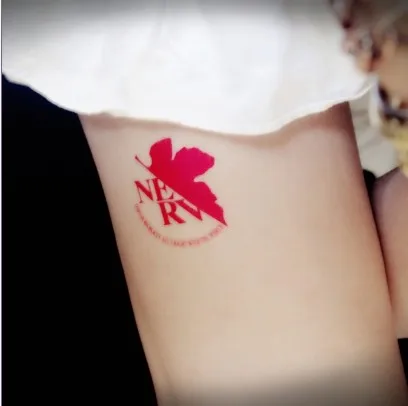 EVA Neon Genesis Evangelion cosplay Animation Cartoon logo tatoo tattoo Maple Sticker XR071