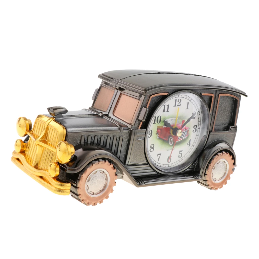Cute Watch Shape Car Kids Toy Alarm Clocks Desk Table Clocks Educational Clock Toy For Children Decoration For Living Room