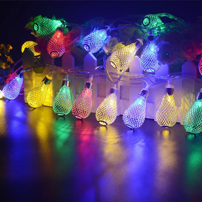 4M 20Led String Light Mesh Shape Outdoor Decoartive Holiday Led