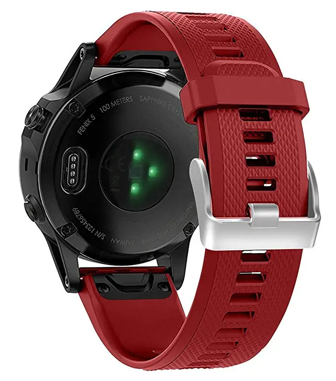 22 мм ремешок для наручных часов Garmin Fenix 5 Смарт часы быстросъемный силиконовый
