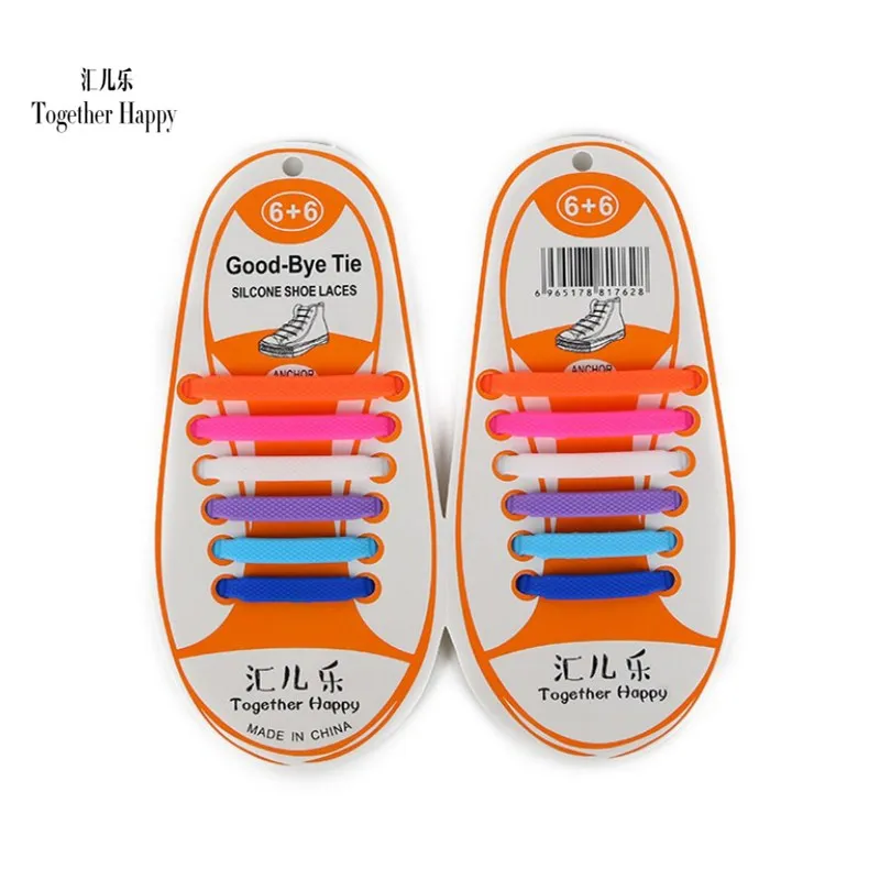 12Pcs/Set Summer Hot Sale 13 Color Shoelaces Shoes Accessory No Tie