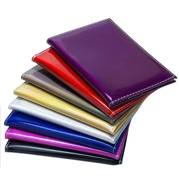 

New Style Solid Color Laser Mirror PU Leather Travel Passport Cover Promotional Passport Case Passport Wallet Paspoort Pakket