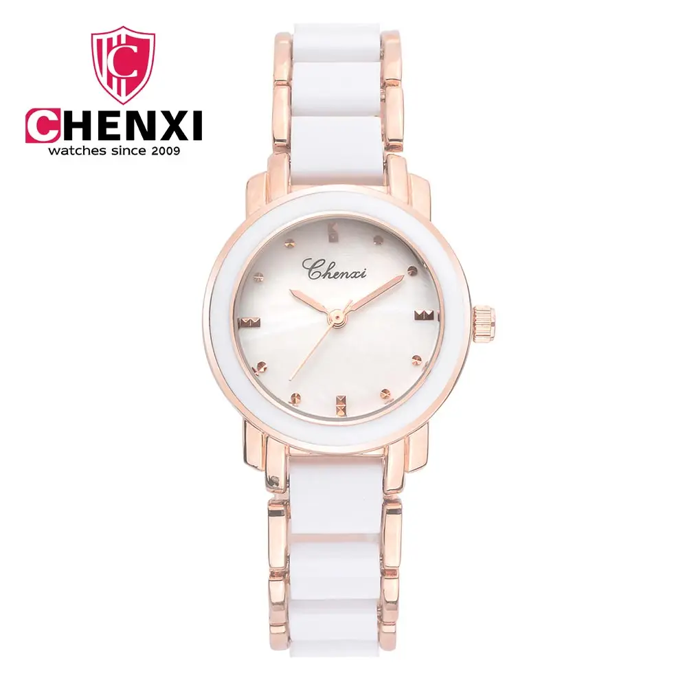 

CHENXI diamond embellishment no digital fashion women's watch new hot silicone alloy simple ladies watch Vente chaude en alliage