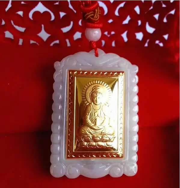 

Beautiful Inlaid large party licensing men and women couple pendants
