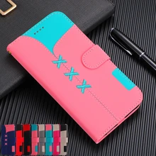 Модный чехол-книжка с бумажником для Redmi Note 7, задняя крышка, чехол для Redmi Note 6 Pro, милый контрастный цвет, слот для карт, чехлы для телефонов