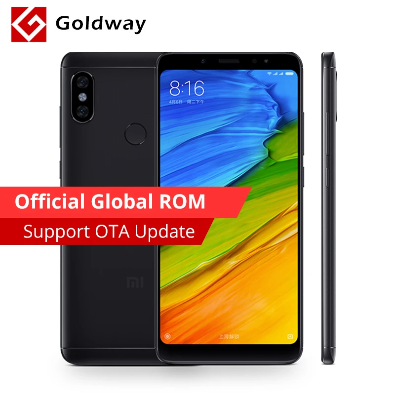 Original Xiaomi Redmi Note 5 4GB RAM 64GB ROM Mobile Phone Snapdragon 636 Octa Core 5.99″ 18:9 Full Screen MIUI9 Dual Camera