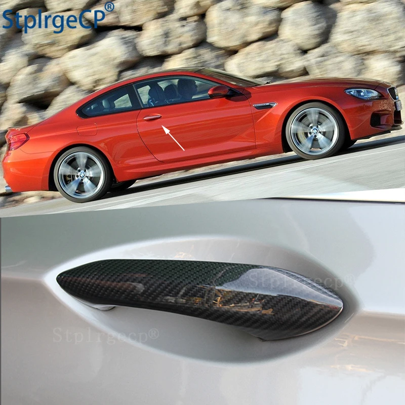 

For BMW M6 F06 F12 F13 2013-2014 Accessories 100% real carbon fiber Auto outer door handle cover