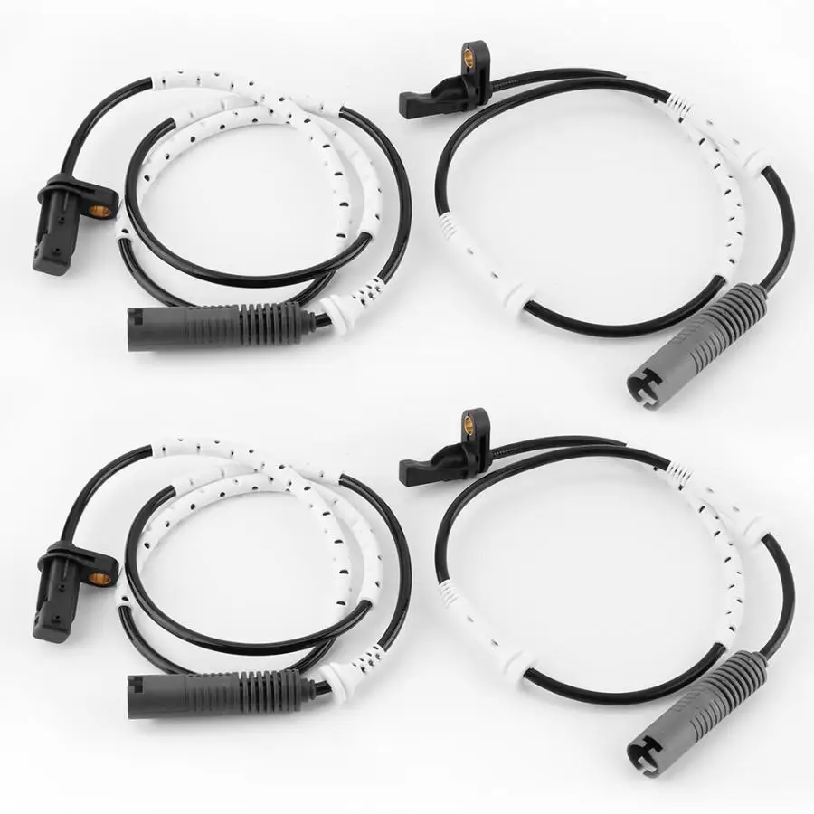 

speed sensor (2 Pair) 34526760424 + 34526760425 Front&Rear ABS Wheel Speed Sensor Fits for 128i/325i/335i Engine Speed Sensor