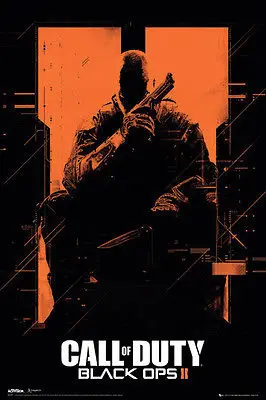 Call Of Duty Black Ops II Книги по искусству шелка с принтом Poste настенные 12x18' 24х36 ✤x48'