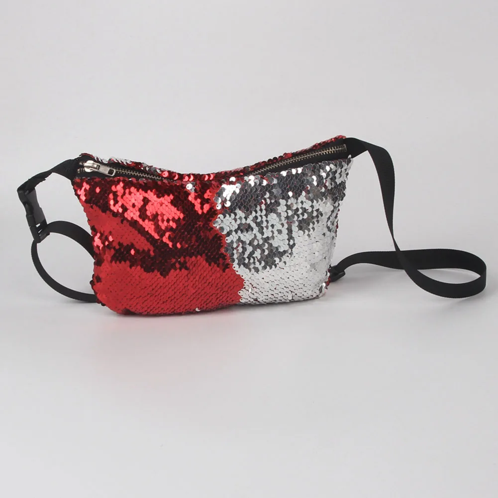 

Waist bag Women Female Sequin Glitter Shiny Waist Pack Belt Shoulder Bag Multifunction Pouch Purse Crossbody Bags Popular AB@W
