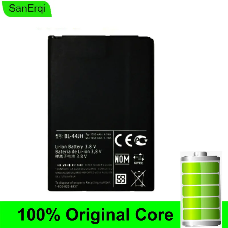 Sanerqi Per Lg Bl-44Jh Batteria Mach Ls860 Movimento 4G Ms770 B Per Lg 730 Per Splendor Us730 P705 P700