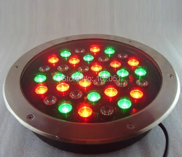 

36W RGB Blue Red Green Yellow Led underground light with IP65 Waterproof Two years warranty
