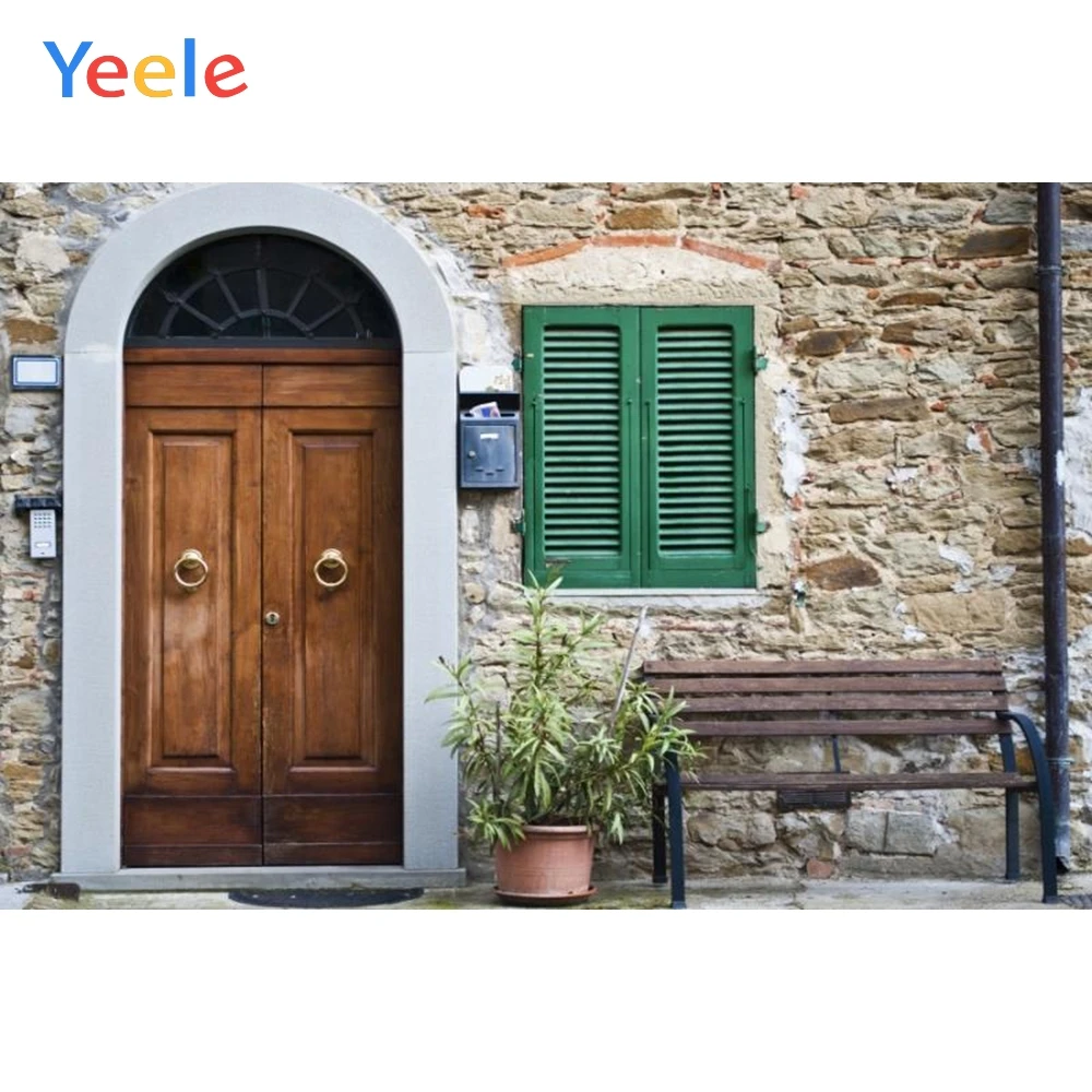 

Yeele Stone House Arch Door Window Scenic Photography Backdrops Vinyl Photo Backdrop Custom Backgrounds Props For Photo Studio
