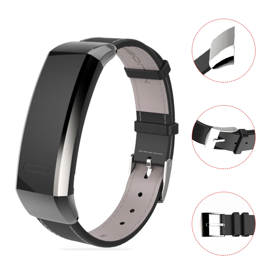  Mijobs Strap for Huawei Band 2 Pro B29 B19 Band 2 Accessories Leather Wrist Smart Bracelet Multifun - 33045568853