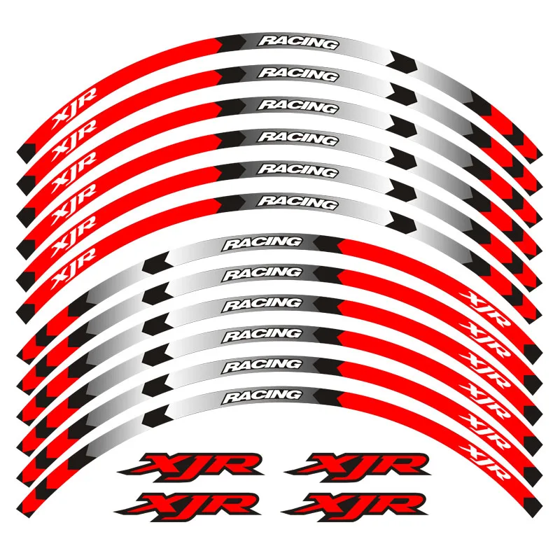 Обода мотоцикла полосы наклейки 17 дюймов Колеса Клейкая отражающая лента для Yamaha XJR 400 1200 1300 Светоотражающая наклейка