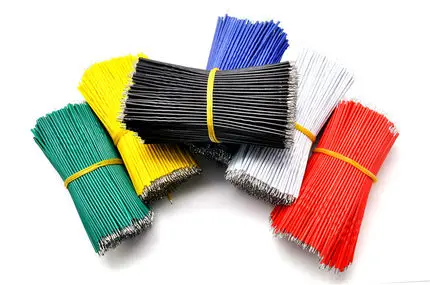 100PCS/LOT Tin-Plated Breadboard PCB Solder Cable 24AWG 8cm Fly Jumper Wire Tin Conductor Wires 1007-24AWG Connector | Электронные