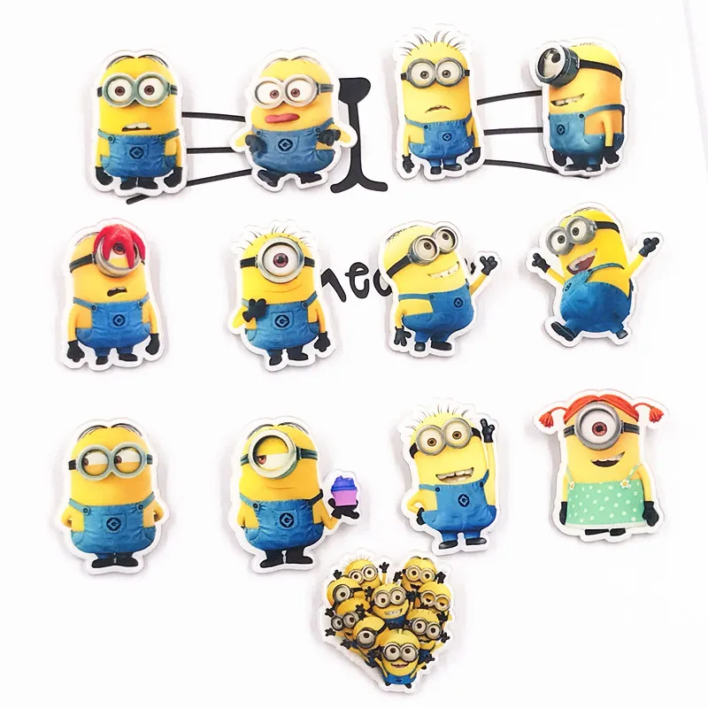

1PCS Minions Harajuku Icons on The Pin Badge on The Backpack Acrylic Rozet Collar Scarf Lapel Pins Accessories