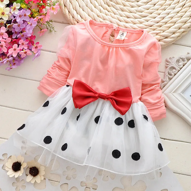 New Cute Baby Girls Dress Cotton Lace Mini Ball Grown Dresses Kids