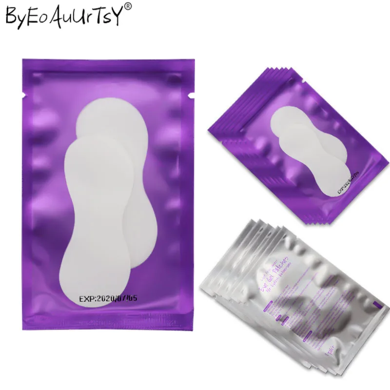 100pairs Individual Eyelash Extension Pads Silk Eye Patches Under Eyepatch for Eyelash Extension Remover Makeup Tool (14)