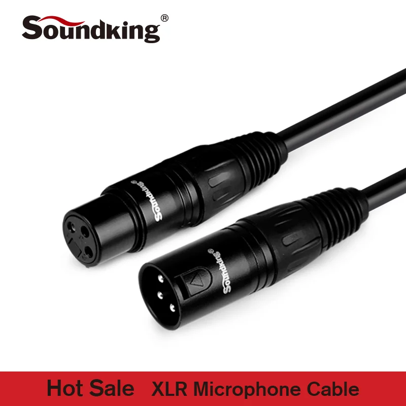 

Soundking XLR Cable Microphone Audio Sound Cable XLR Male to Female Extension XLR Cable for Mixer Stereo Camera Amplifier B07