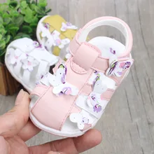 Кожаные сандалии для маленьких девочек; детская обувь для девочек; обувь для малышей из мягкой кожи; детские сандалии принцессы с бантом для девочек
