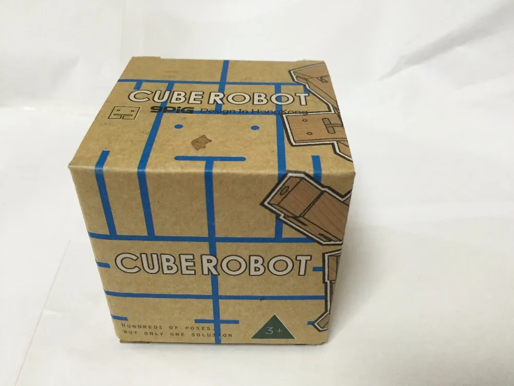 Большой 25*17 см Деревянный Cubebot куб робот-головоломка Складная сборка обучающая научная Новинка игрушка для детей подарок для мальчика