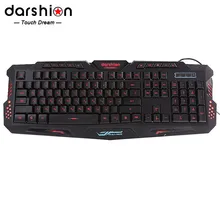 Russian backlit font b keyboard b font LED Switch 3 Color USB Wired breathing Waterproof font