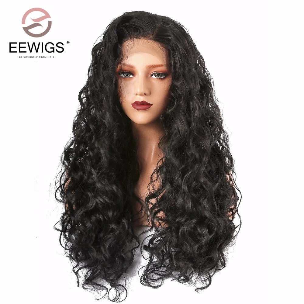 buy synthetic curly lace front wigs for women