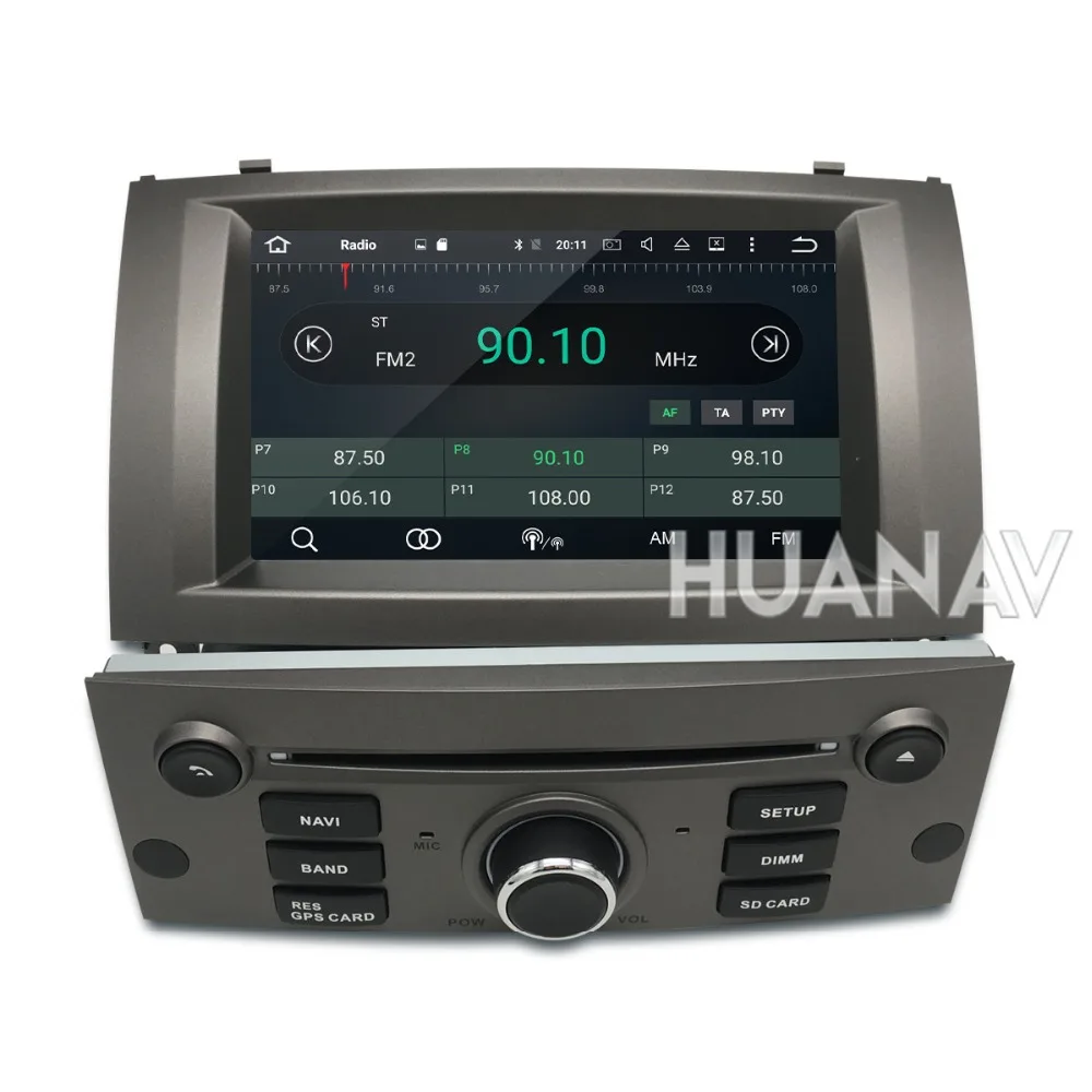 Clearance 7" Android 8.1 Car DVD Player Multimedia Stereo For Peugeot 407 2004 2005 2006 2007 2008 2009 2010 Auto radio GPS Navigation 4