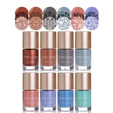 2 бутылки NICOLE дневник тиснение Полировка набор Весенняя серия ногтей штамп лак для ногтей печать лак маникюрные советы цвет