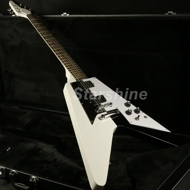 

Fly V Electric Guitar X3-6 Yinyang Painting Good Job