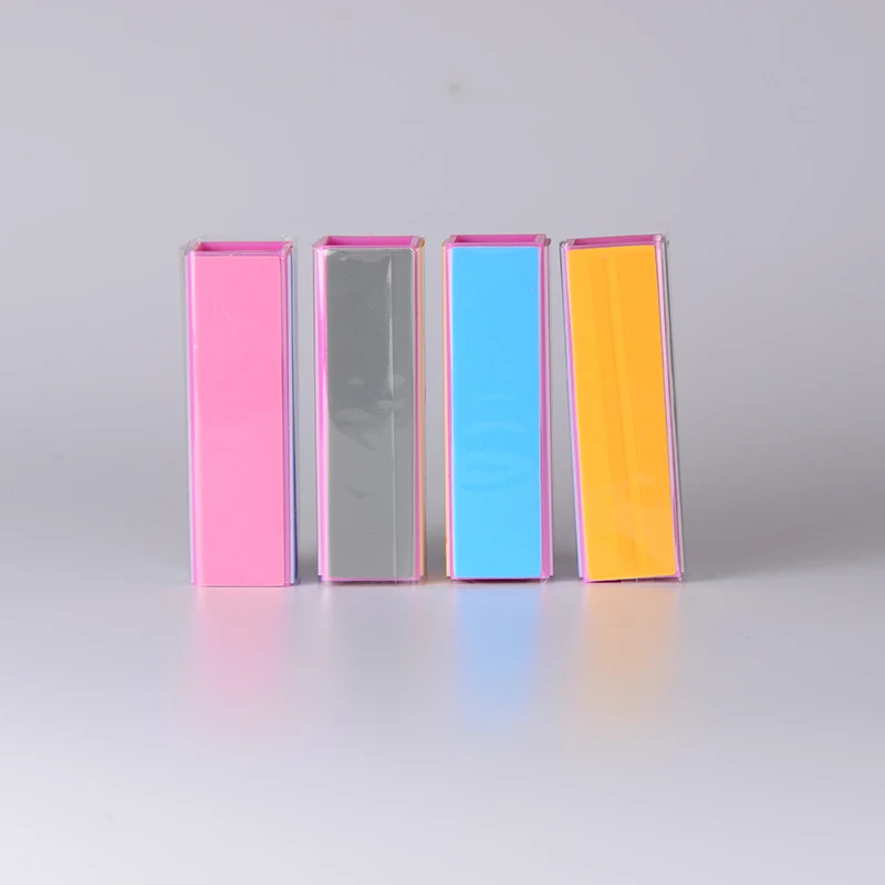 

1Pcs Buffer Nail File Block Hollow Cuboid Sponge Files 4 Way Polishing Frosted Matte Block Sanding Manicure Care Nail Art Tools