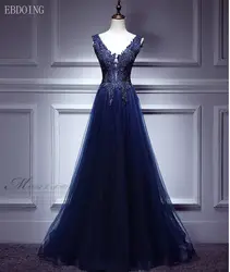 Вечернее платье с v-образным вырезом, без рукавов, на молнии, с открытой спиной, с кружевной аппликацией